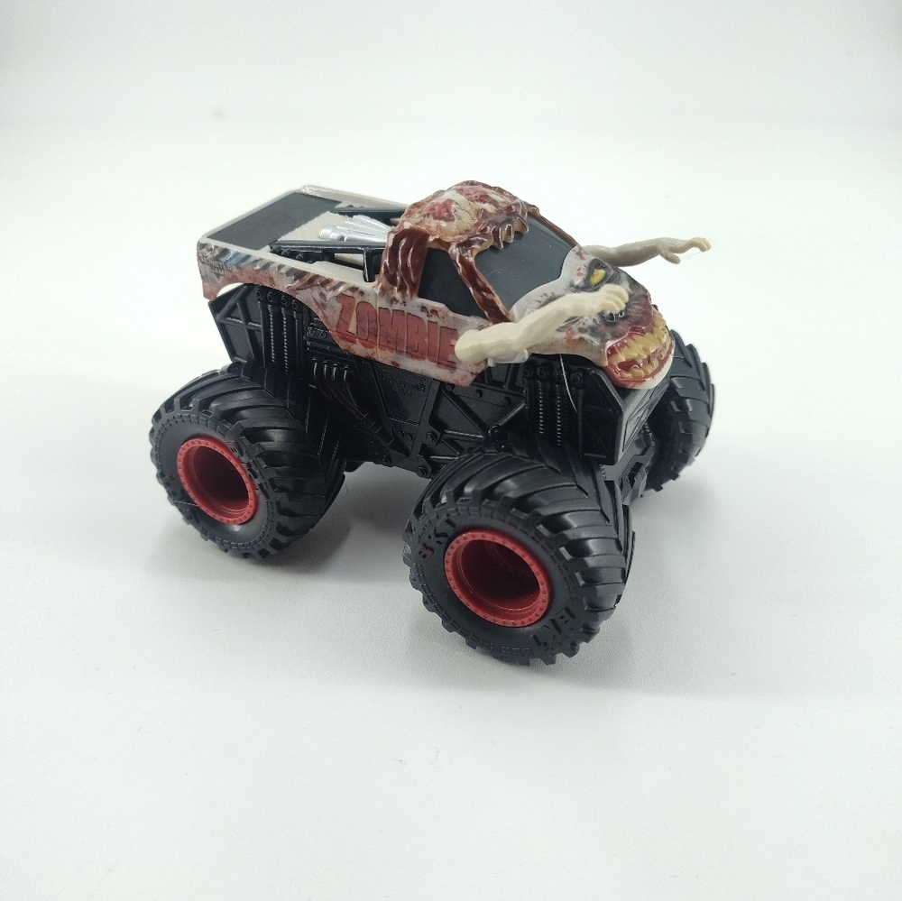 Monster Truck Toy with Zombie Design - Black and Red - Picture 4 of 7